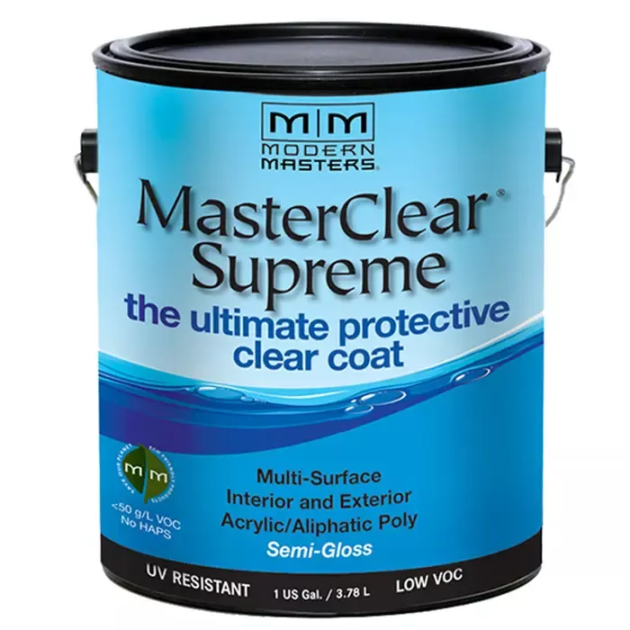 20-Pack of 1 Gal Modern Masters MCS903GAL Clear MasterClear Supreme Protective Topcoat, Semi-Gloss