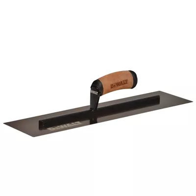 DEWALT 18" FLAT TROWEL GOLD STAINLESS STEELLEATHER HANDLE2-964